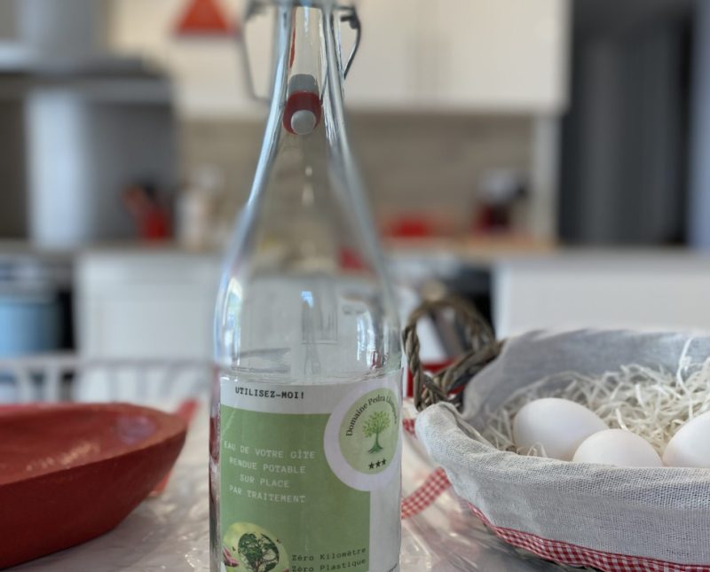 Eau du Domaine Pedra Llampada purifiée sur place